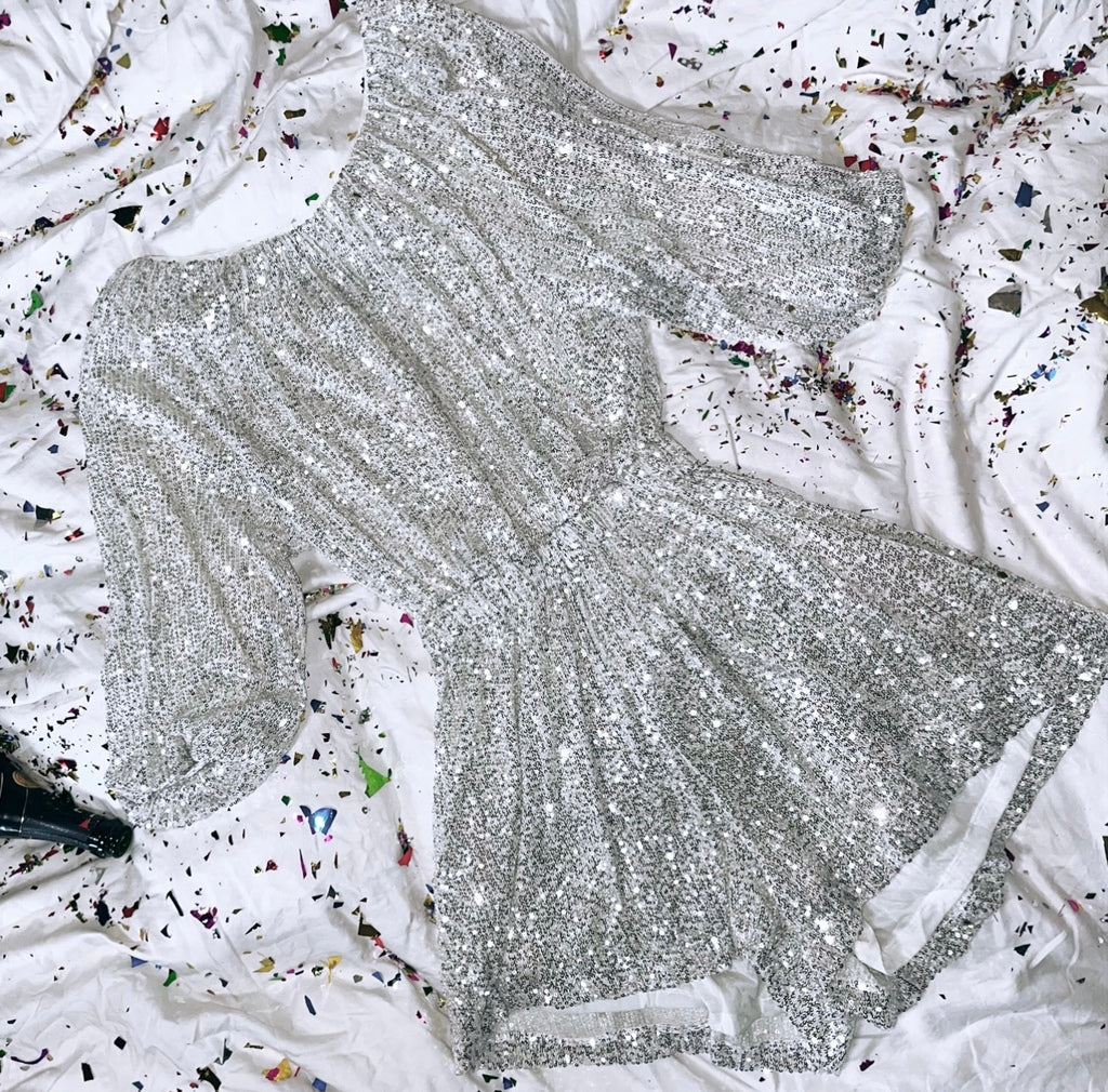LAYLA GLITTER JUMPSUIT IVOOR